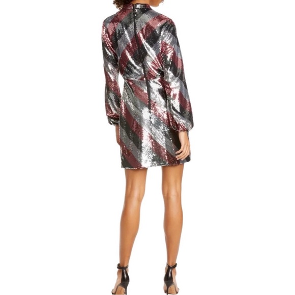 Ted Baker London Sequin Dress - Black, Silver - Picture 2 of 6